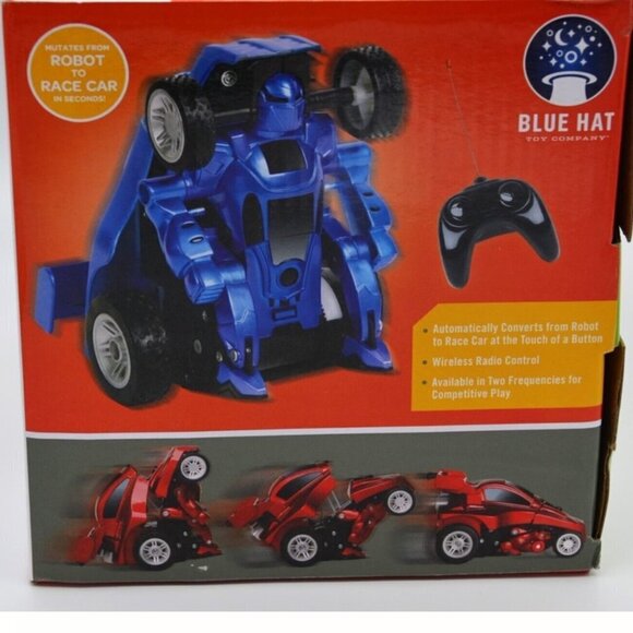 Red Transforming Robot Radio Controlled Car Robot To Racecar - Picture 10 of 11